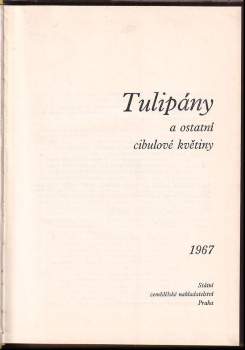 Vlastimil Vaněk: Tulipány a ostatní cibulové květiny