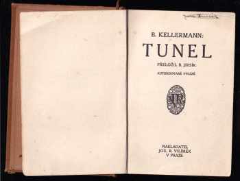 Bernhard Kellermann: Tunel