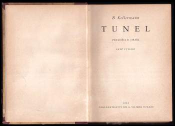 Bernhard Kellermann: Tunel