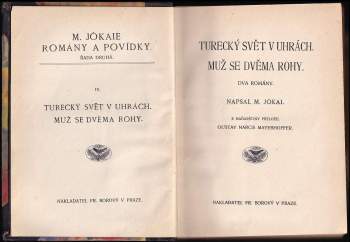 Mór Jókai: Turecký svět v Uhrách ; Muž se dvěma rohy : dva romány
