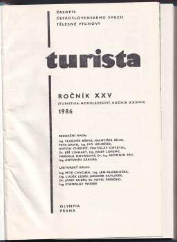 Vladimír Barta: Turista KOMPLETNÍ ROČNÍK XXV, Číslo 1-12