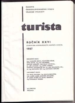 Vladimír Barta: Turista KOMPLETNÍ ROČNÍK XXVI, Číslo 1-12