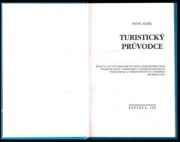 Pavel Hájek: Turistický průvodce