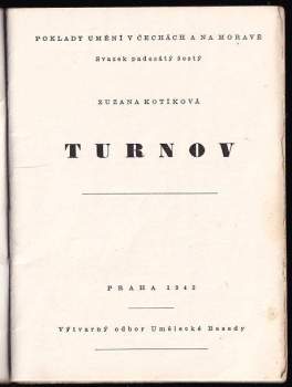 Zuzana Kotíková: Turnov