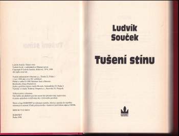 Ludvík Souček: Tušení stínu