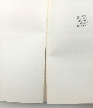 Marcus Tullius Cicero: Tuskulské hovory ; Cato starší o stáří ; Laelius o přátelství