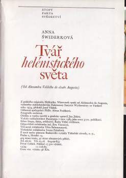 Anna Świderkówna: Tvář helénistického světa