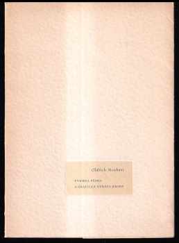 Tvorba písma a grafická úprava knihy