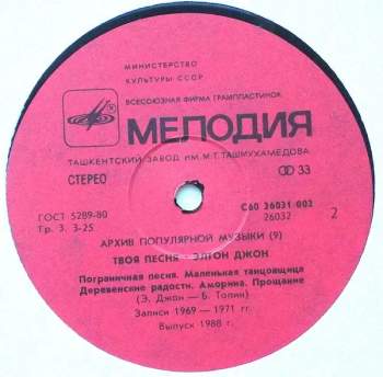Elton John: Твоя Песня