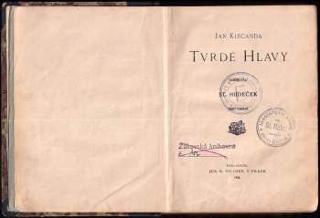 Jan Klecanda: Tvrdé hlavy