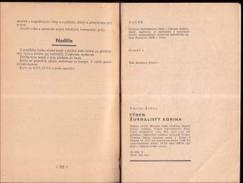 Václav Erben: Týden žurnalisty Korina