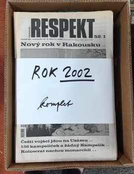 Jáchym Topol: Týdeník Respekt ročníky 1991 - 2022 CHYBÍ ROČNÍK 2004