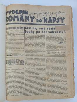 Hans Dominik: Týdeník Romány do kapsy - Rodokaps: Dědictví Uranidů, Fred Nevada, Bílá eskadra, Bouřlivý kraj, Pony express, Klíč k záhadě, Tulák Morton, Mezihvězdní piráti, Dobyvatelé severu,