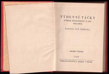 Jan Neruda: Týdenní táčky