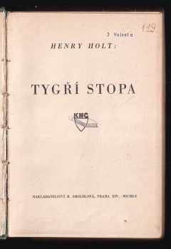 Henry Holt: Tygří stopa