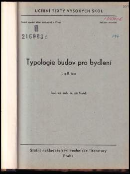 Jiří Stašek: Typologie budov pro bydlení