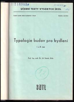 Jiří Stašek: Typologie budov pro bydlení
