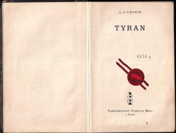 A. J Cronin: Tyran