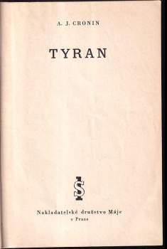 A. J Cronin: Tyran