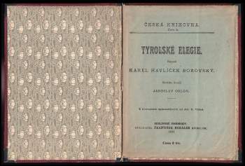 Karel Havlíček Borovský: Tyrolské elegie