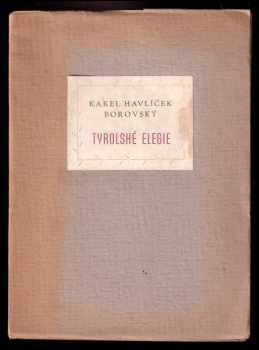 Karel Havlíček Borovský: Tyrolské elegie