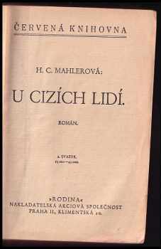 Hedwig Courths-Mahler: U cizích lidí