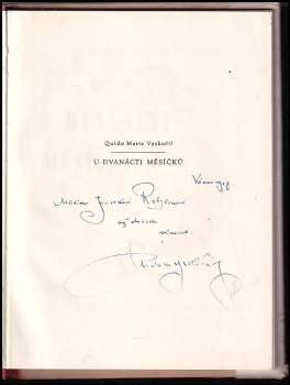 Quido Maria Vyskočil: U dvanácti měsíčků