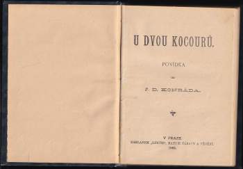 Josef Deograt Konrád: U dvou kocourů