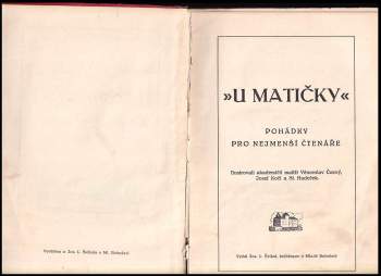 Stanislav Hudeček: "U matičky"