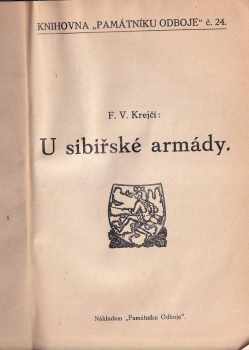 F. V Krejčí: U sibiřské armády