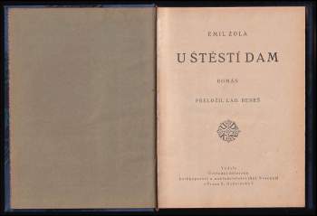 Émile Zola: U štěstí dam