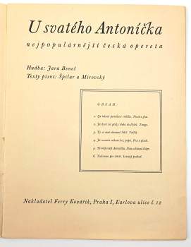 Jára Beneš: U svatého Antoníčka