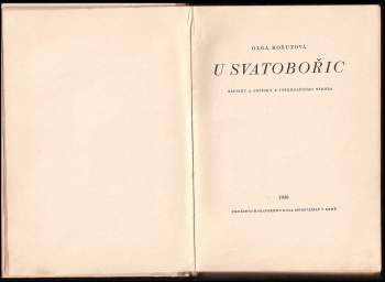 Olga Košutová: U Svatobořic