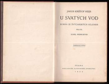 Jakob Christoph Heer: U svatých vod