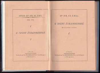 František Sláma: U Trúby štramberské : historický román