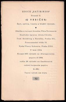 Stanislav Kostka Neumann: U vrbiček