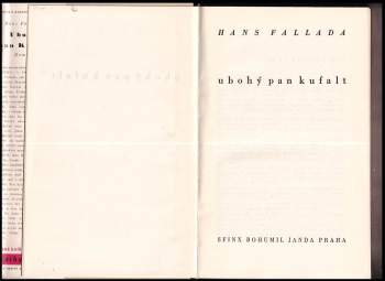 Hans Fallada: Ubohý pan Kufalt