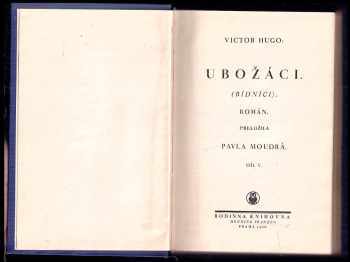 Victor Hugo: Ubožáci : [Bídníci] : Román