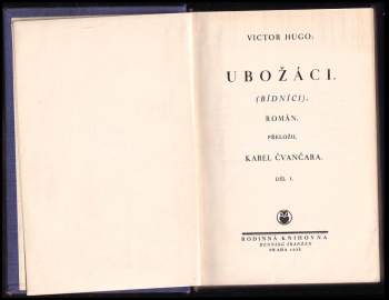 Victor Hugo: Ubožáci