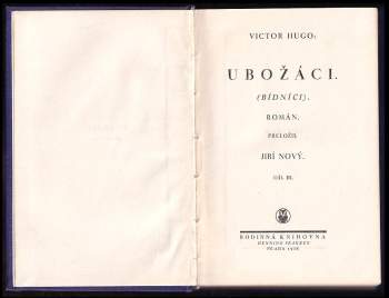 Victor Hugo: Ubožáci