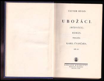 Victor Hugo: Ubožáci