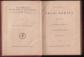 Mór Jókai: Ubozí boháči