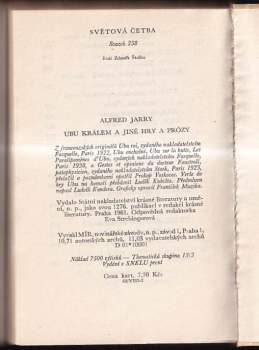 Alfred Jarry: Ubu králem a jiné hry a prózy