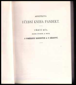 Karl Ludwig Arndts: Učební kniha pandekt