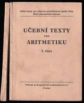 Učební texty pro aritmetiku