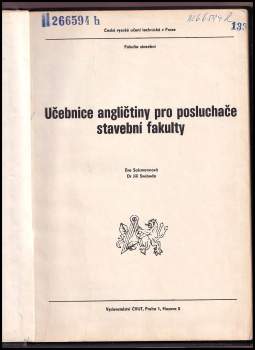 Jiří Václav Svoboda: Učebnice angličtiny pro posluchače stavební fakulty