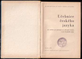 Josef Václav Bečka: Učebnice českého jazyka pro studium při zaměstnání na odborných školách a pro ekonomické školy