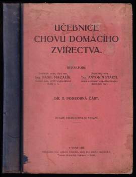 Učebnice chovu domácího zvířectva