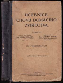 Učebnice chovu domácího zvířectva