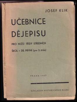 Učebnice dějepisu pro nižší třídy středních škol